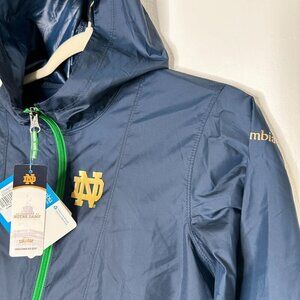 Unisex Children Columbia Notre Dame Fighting Irish NCAA Navy Blue Jacket Size L